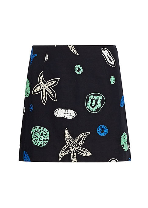 Starfish Linen Mini Skirt
