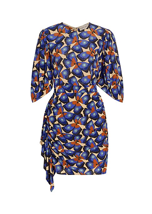 Ruffled Butterfly Mini Dress