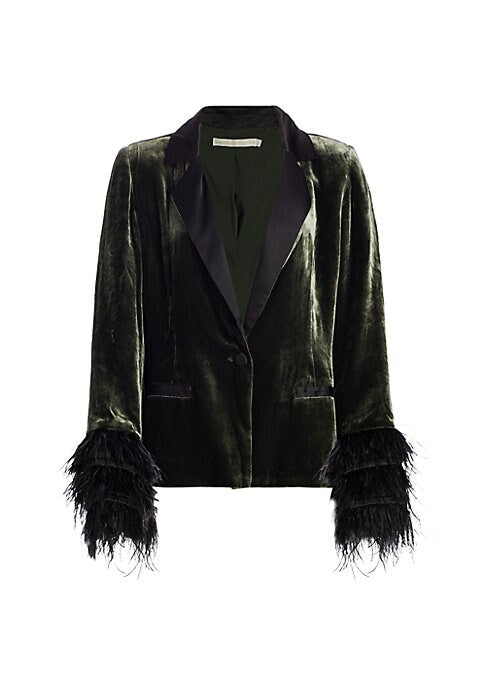 Velvet Feather Chic Blazer