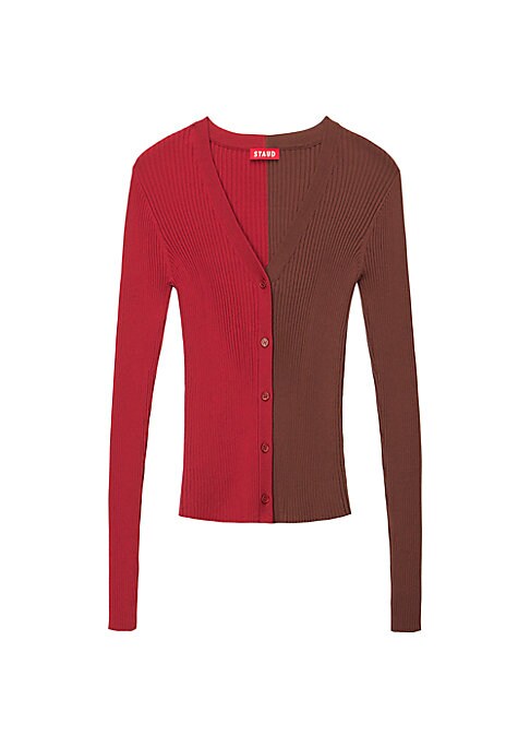 Vibrant Ribbed Cardigan