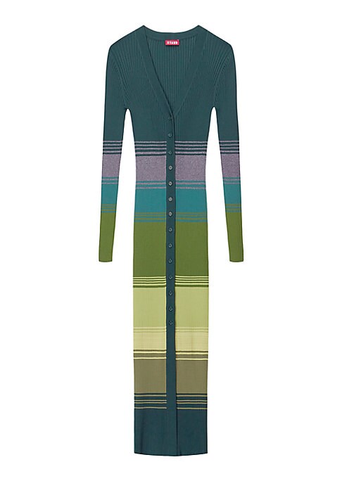 Colorblock V-Neck Dress