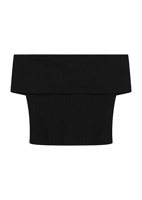 Chic Ribbed Off-Shoulder Top