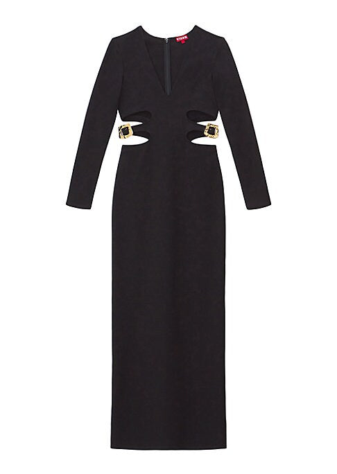 Elegant Plunge Maxi Dress