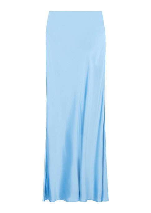 Elegant Satin Fishtail Skirt