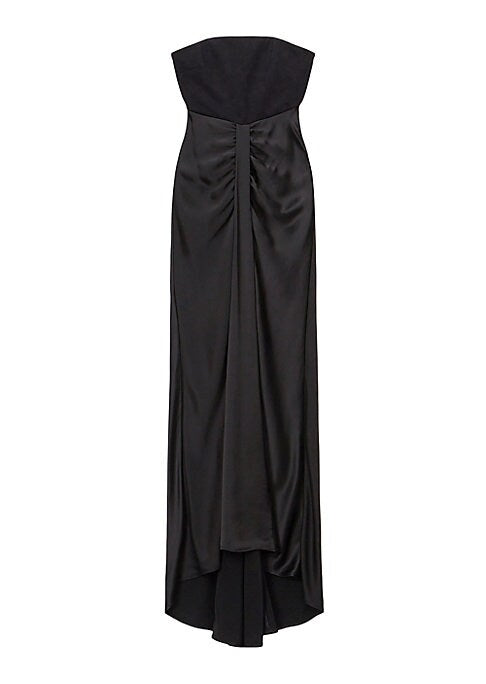 Elegant Satin Off-Shoulder Dress