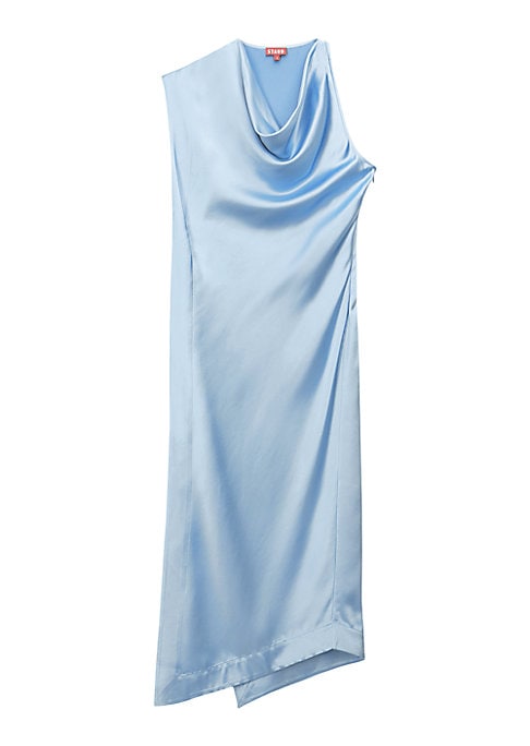 Satin Elegance Midi Dress