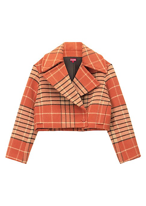 Chic Check Crop Coat