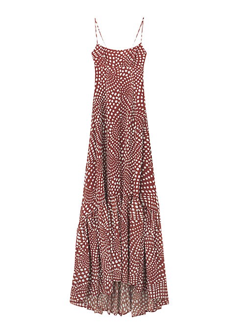 Dotted Square Neck Gown