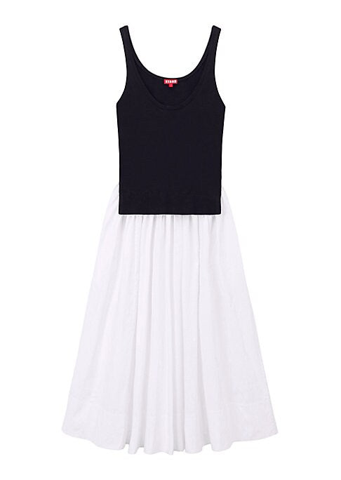 Chic Wool-Cotton Midi Dress