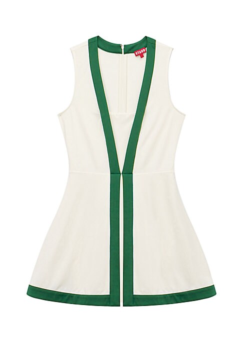Two-Tone Flare Minidress