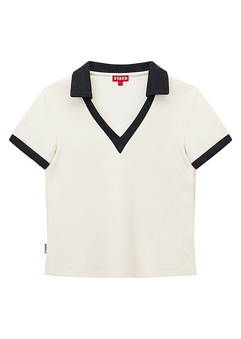 Sporty Luxe Polo Top
