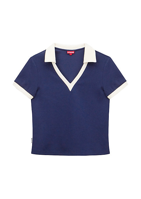 Sporty Luxe Polo Top