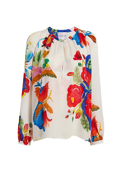 Silk Peasant Blouse