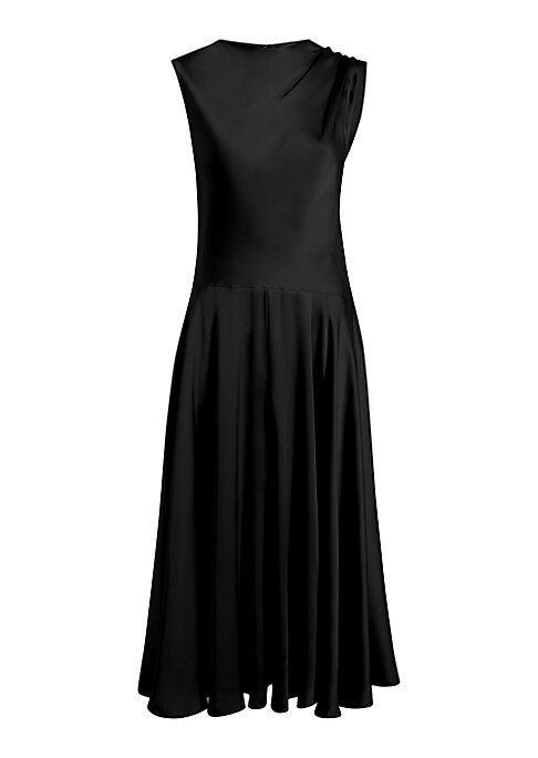 Chic Twist Silk Dress