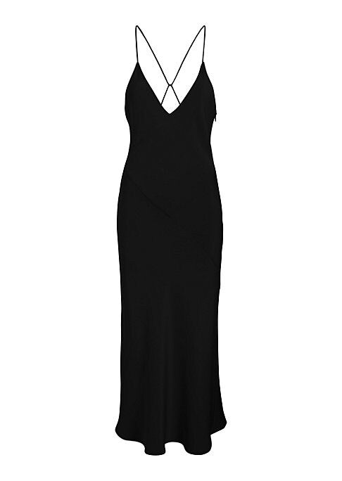 Silk Spaghetti Slip Dress