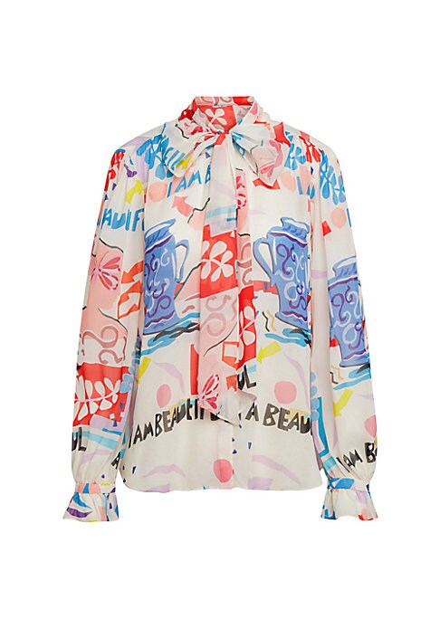 Silk Bow Blouse