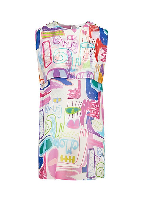 Chic Cape Silk Dress