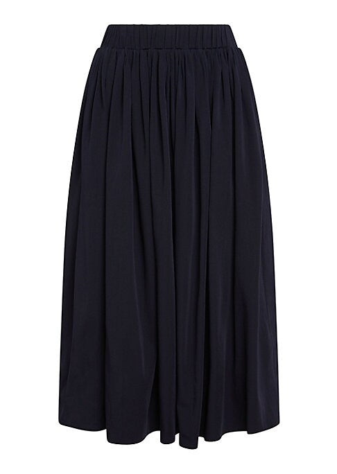 Elegant Midi Wool Skirt