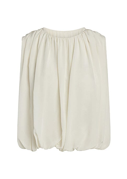 Chic Silk Pleat Cape