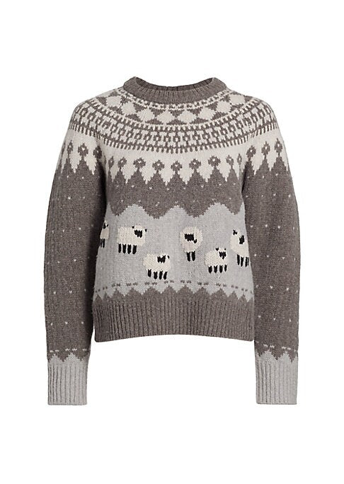 Cozy Sheep Print Sweater