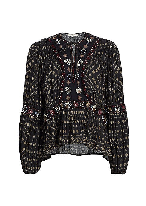 Boho Balloon Sleeve Top