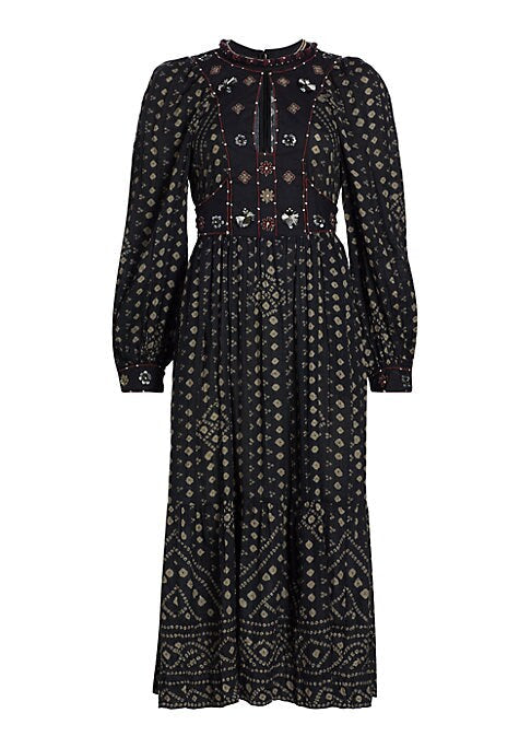 Keyhole Elegance Midi Dress