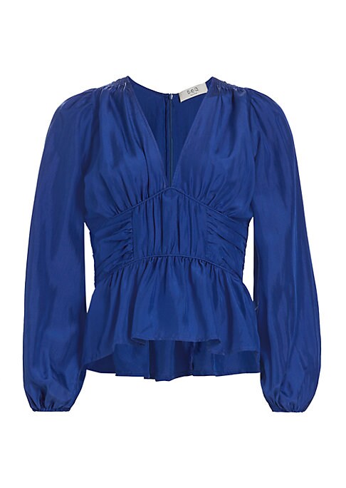 Silk Ruffle Blouse