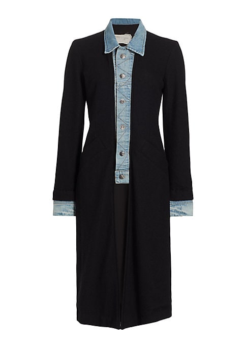 Velvet & Denim Fusion Coat
