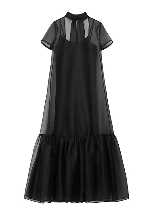 Organza Ruffle Tier Dress