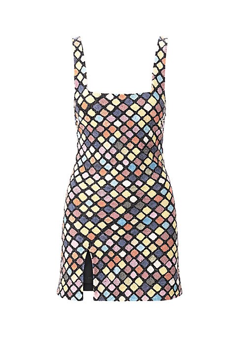 Geometric Luxe Minidress