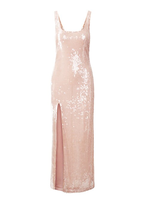 Glistening Evening Column Dress