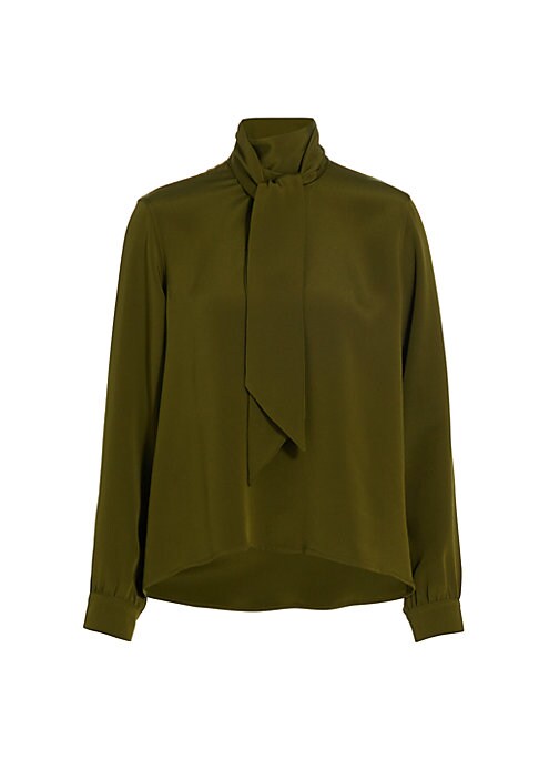 Silk Tie Blouse