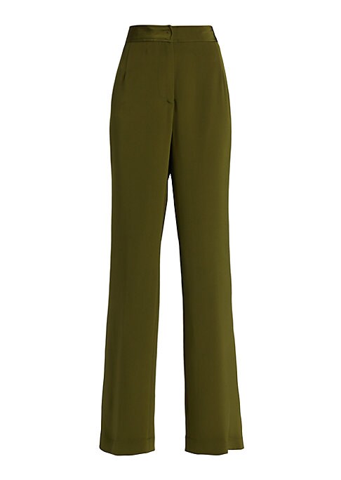 Silk Wide-Leg Trousers