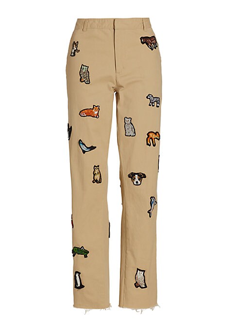 Whimsical Animal Chino Pants