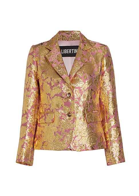 Floral Brocade Blazer