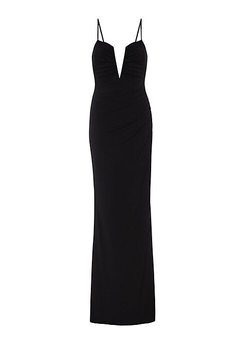Vibrant Plunge Body Gown