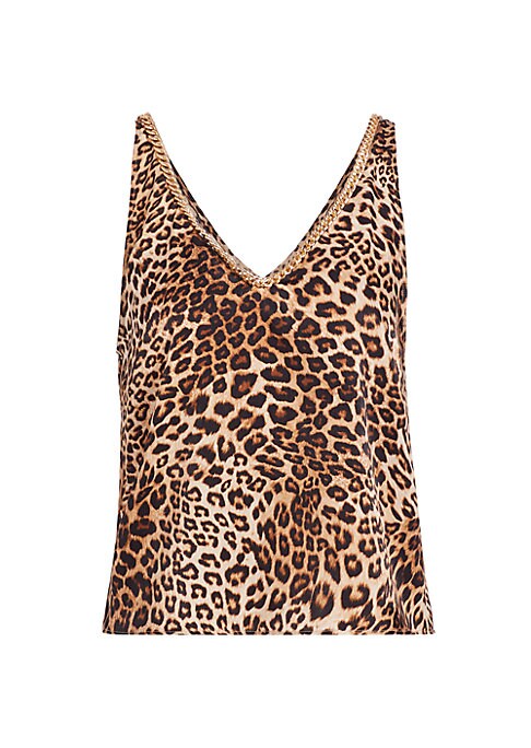 Leopard Chain-Tank Top