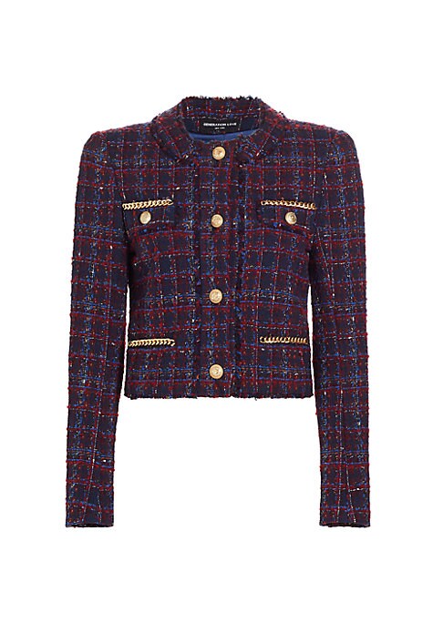 Chic Fringe Tweed Jacket