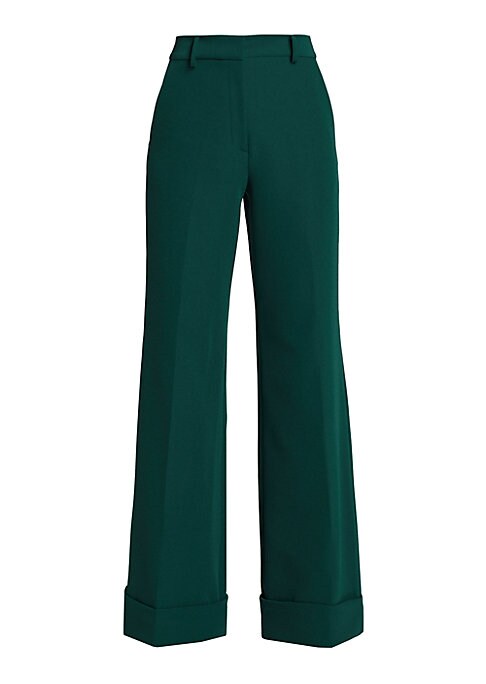 Chic Cuffed Wide Trousers