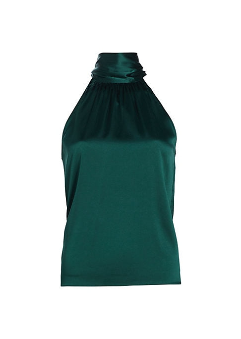 Halter Silk Charm Blouse