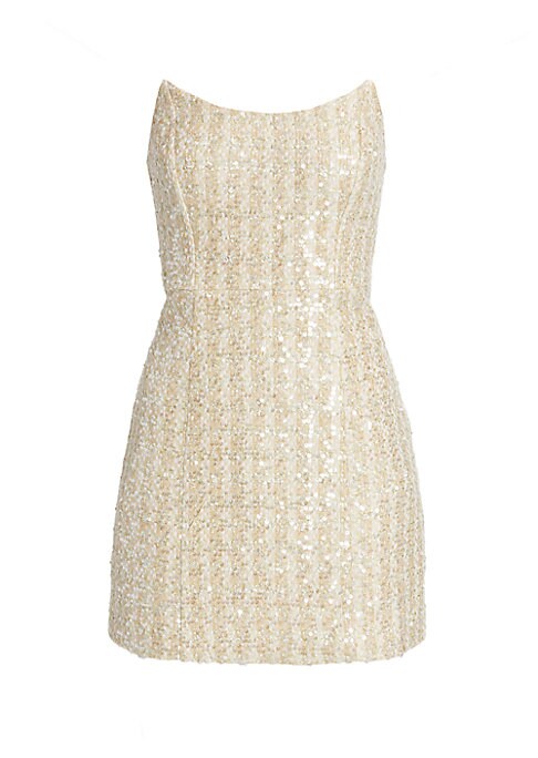 Sequin Tweed Glam Dress