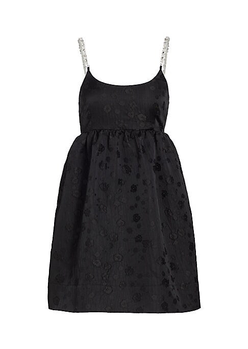 Floral Crystal Fit-and-Flow Dress