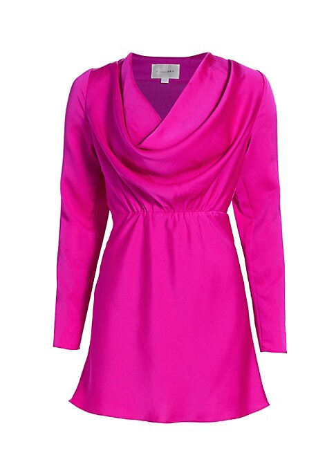 Draped Flounce Mini Dress