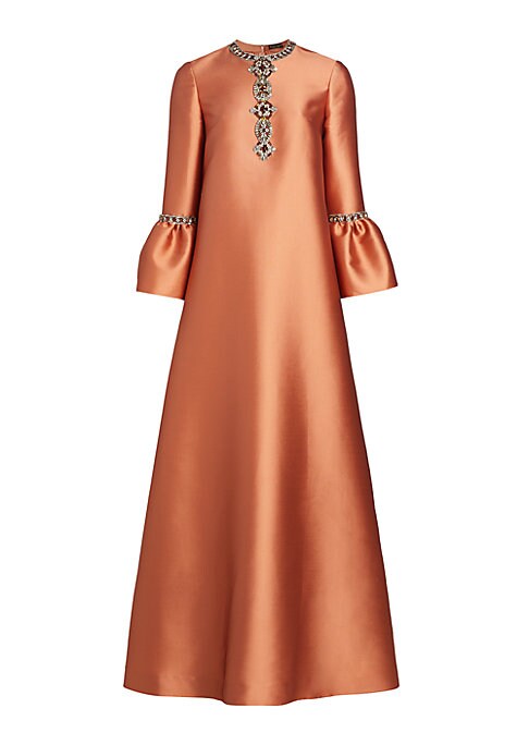 Sparkling Satin A-Line Gown