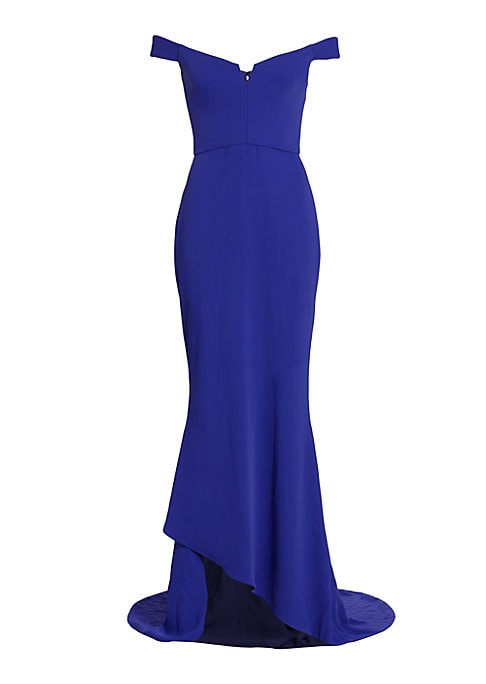 Glamorous Open Back Gown