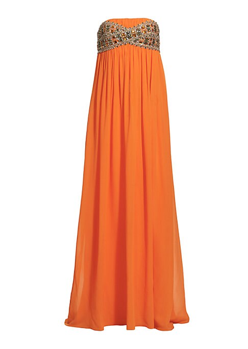 Chic Pleated Silk Gown
