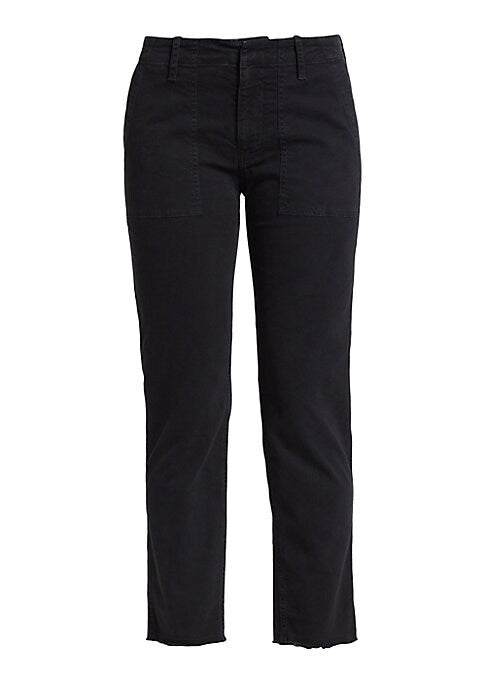 Raw Hem Cotton Trousers