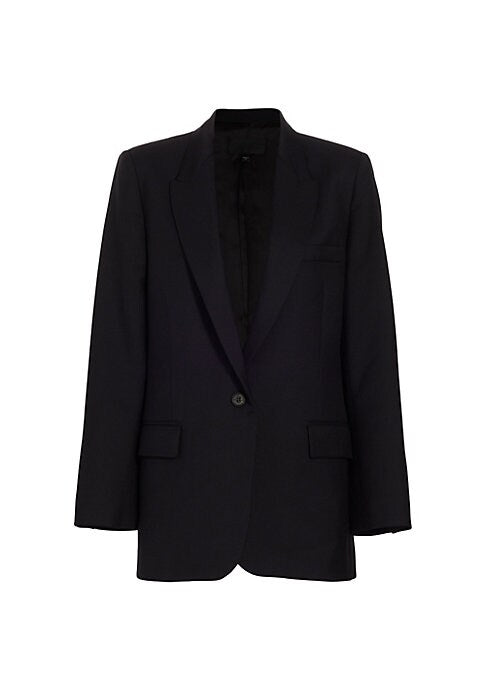 Wool Peak Lapel Blazer