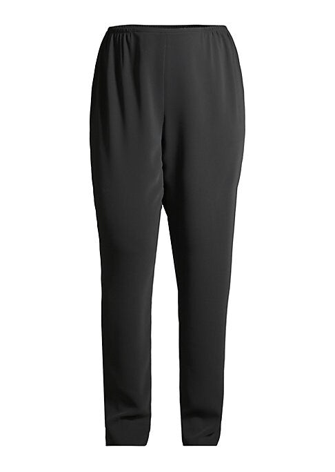 Versatile Crepe Straight Trousers