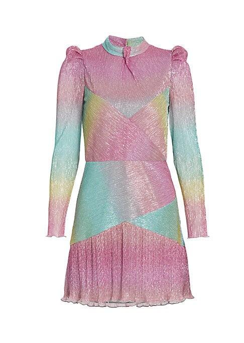 Metallic Gradient Minidress